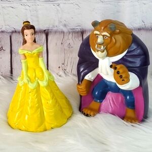 VTG Disney Princess Belle Beauty and The Beast Hand Puppet Figure Pizza Hut 1992